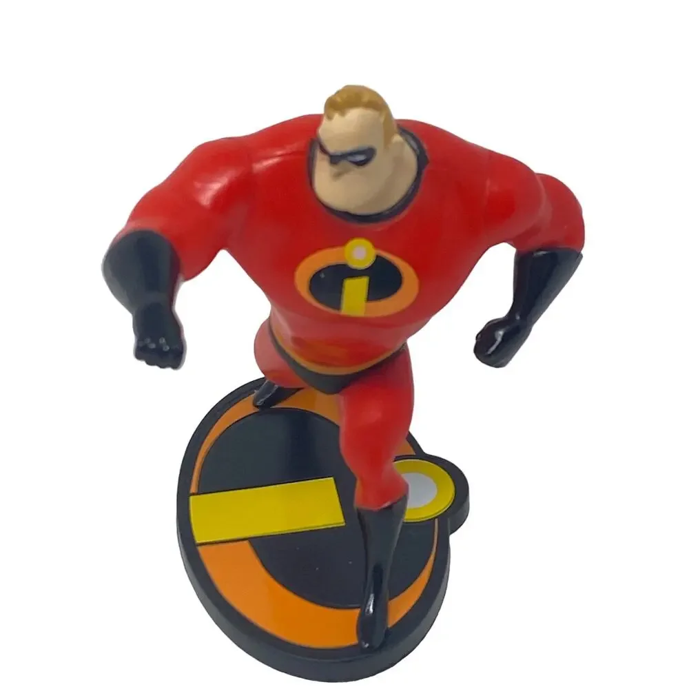 Disney Pixar The Incredibles Lot Of Seven Toy Figurines Cake Toppers Decorations
